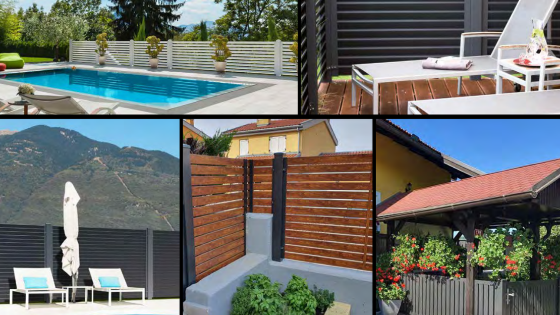 Kerti térelválasztó kerítés esztétikus megoldás