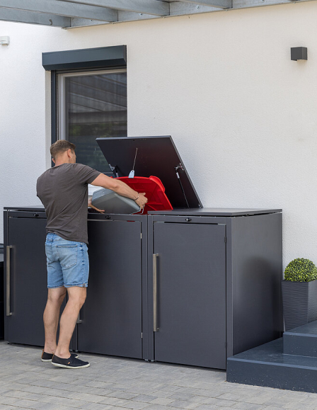 Guardi acél kukatároló