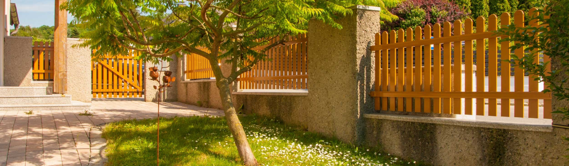 modern alumínium kerítés